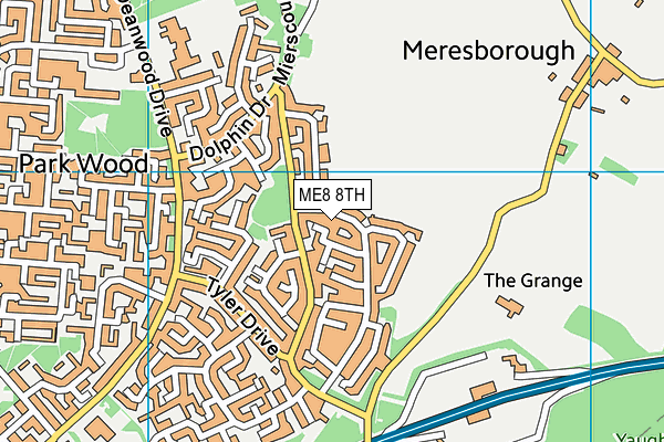 ME8 8TH map - OS VectorMap District (Ordnance Survey)