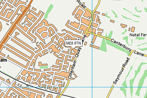 ME8 8TN map - OS VectorMap District (Ordnance Survey)