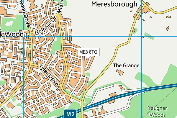 ME8 8TQ map - OS VectorMap District (Ordnance Survey)
