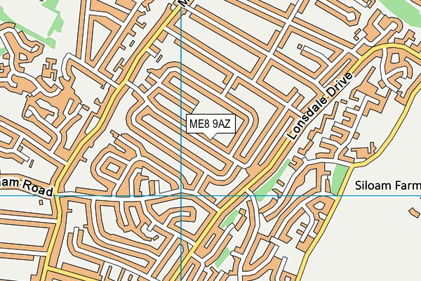 ME8 9AZ map - OS VectorMap District (Ordnance Survey)