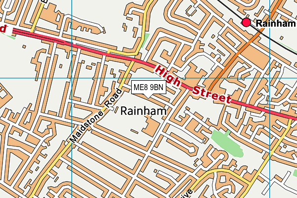 ME8 9BN map - OS VectorMap District (Ordnance Survey)