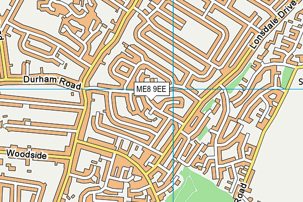 ME8 9EE map - OS VectorMap District (Ordnance Survey)