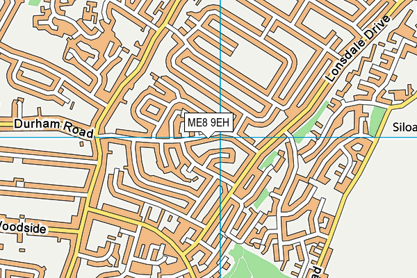 ME8 9EH map - OS VectorMap District (Ordnance Survey)