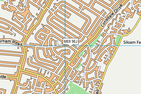ME8 9EJ map - OS VectorMap District (Ordnance Survey)