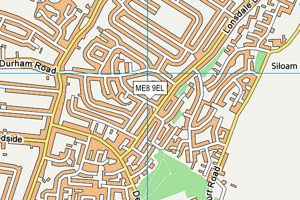 ME8 9EL map - OS VectorMap District (Ordnance Survey)