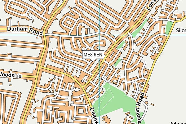 ME8 9EN map - OS VectorMap District (Ordnance Survey)