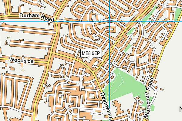 ME8 9EP map - OS VectorMap District (Ordnance Survey)