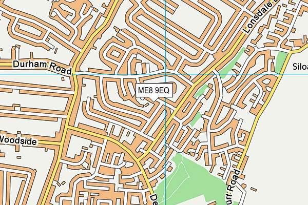 ME8 9EQ map - OS VectorMap District (Ordnance Survey)