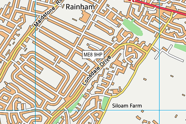 ME8 9HP map - OS VectorMap District (Ordnance Survey)