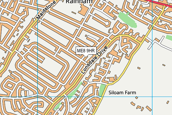 ME8 9HR map - OS VectorMap District (Ordnance Survey)