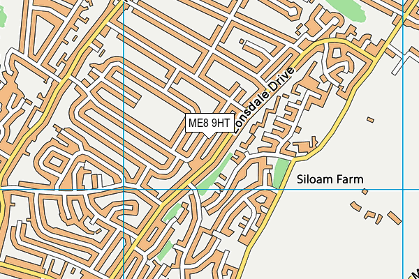 ME8 9HT map - OS VectorMap District (Ordnance Survey)