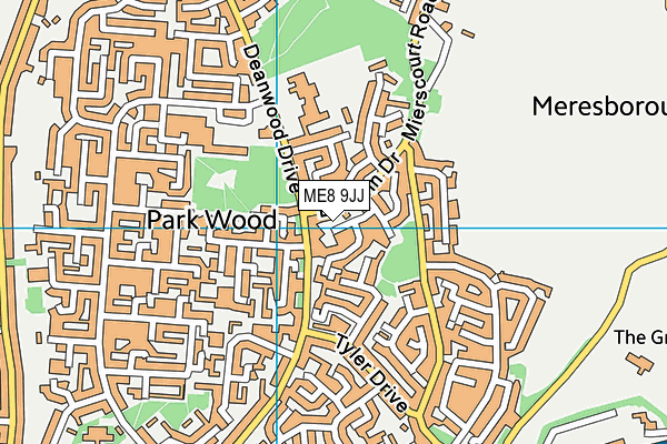 ME8 9JJ map - OS VectorMap District (Ordnance Survey)