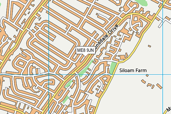 ME8 9JN map - OS VectorMap District (Ordnance Survey)