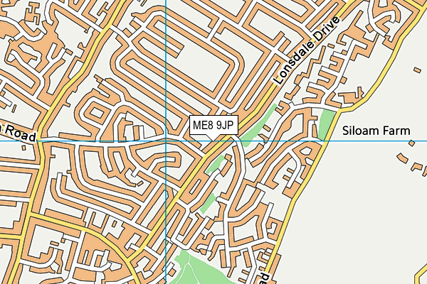 ME8 9JP map - OS VectorMap District (Ordnance Survey)