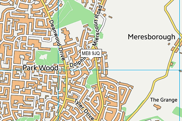 ME8 9JQ map - OS VectorMap District (Ordnance Survey)