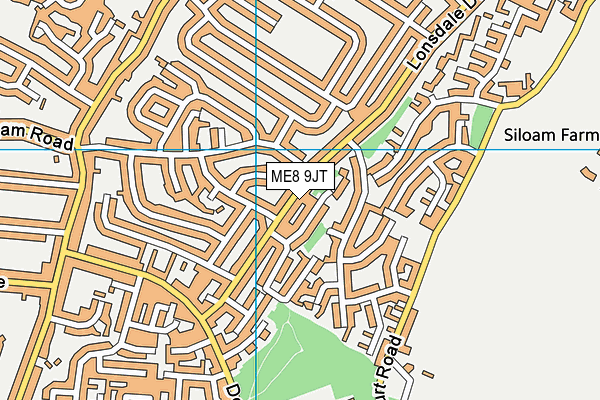 ME8 9JT map - OS VectorMap District (Ordnance Survey)