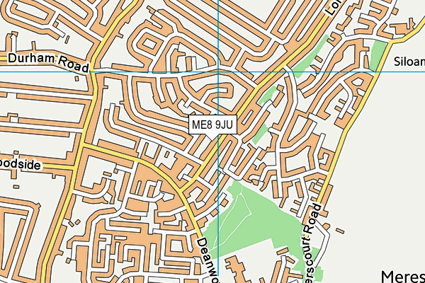 ME8 9JU map - OS VectorMap District (Ordnance Survey)