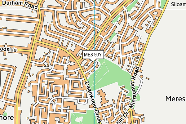 ME8 9JY map - OS VectorMap District (Ordnance Survey)