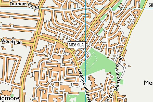 ME8 9LA map - OS VectorMap District (Ordnance Survey)