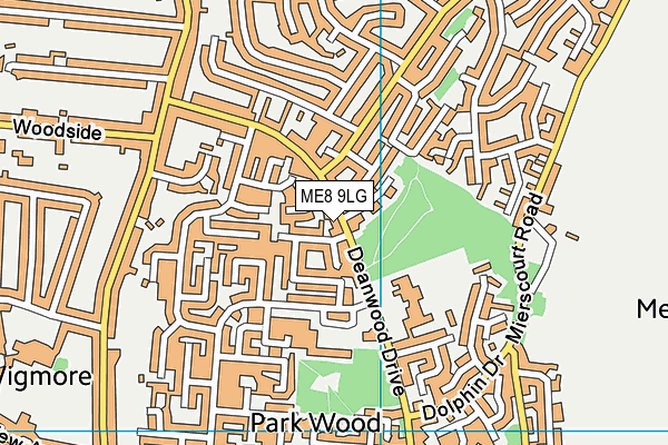 ME8 9LG map - OS VectorMap District (Ordnance Survey)