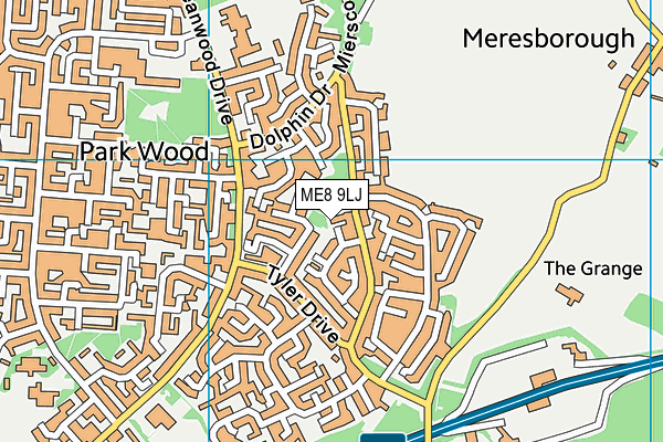 ME8 9LJ map - OS VectorMap District (Ordnance Survey)