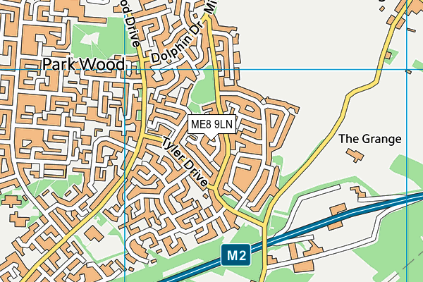 ME8 9LN map - OS VectorMap District (Ordnance Survey)