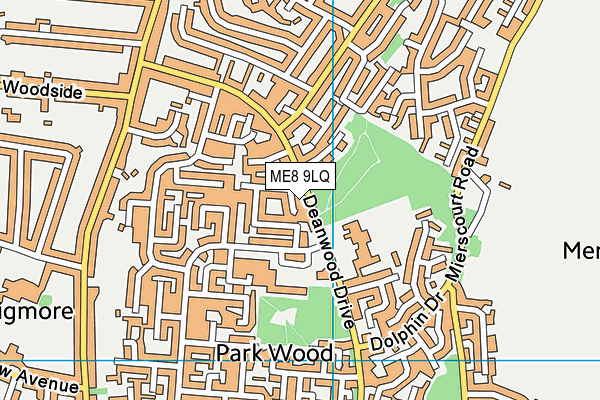 ME8 9LQ map - OS VectorMap District (Ordnance Survey)