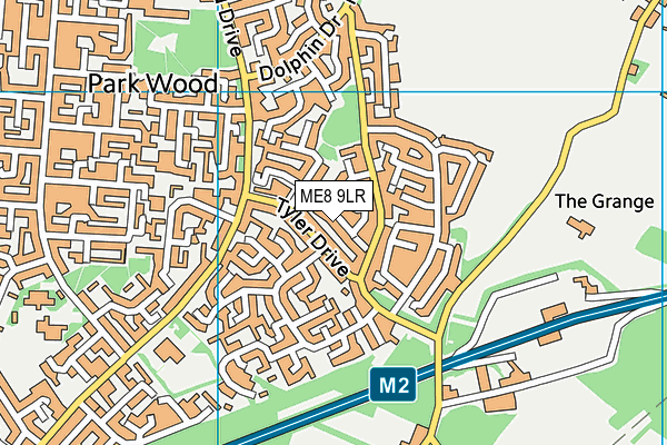 ME8 9LR map - OS VectorMap District (Ordnance Survey)