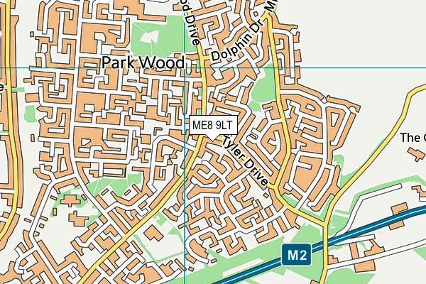 ME8 9LT map - OS VectorMap District (Ordnance Survey)