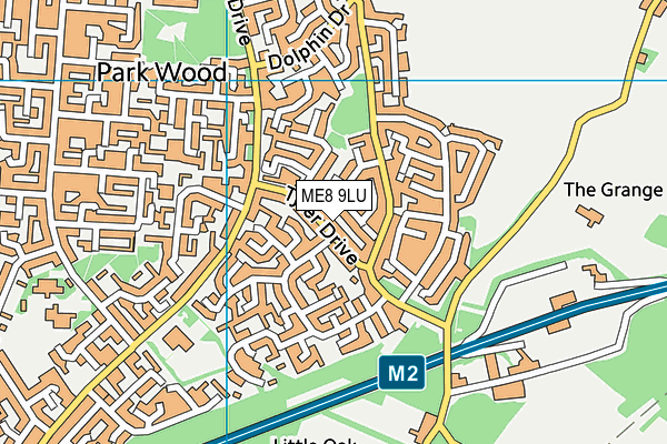 ME8 9LU map - OS VectorMap District (Ordnance Survey)