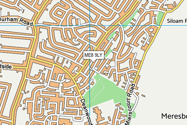 ME8 9LY map - OS VectorMap District (Ordnance Survey)