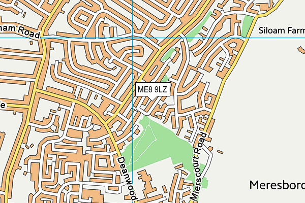 ME8 9LZ map - OS VectorMap District (Ordnance Survey)
