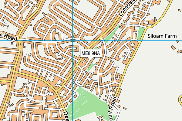 ME8 9NA map - OS VectorMap District (Ordnance Survey)