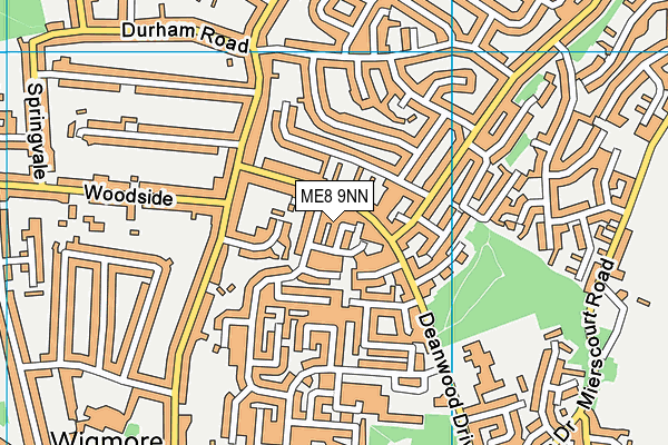 ME8 9NN map - OS VectorMap District (Ordnance Survey)