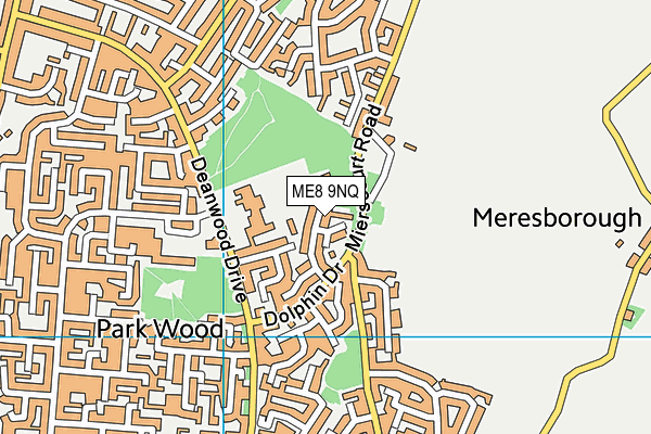 ME8 9NQ map - OS VectorMap District (Ordnance Survey)