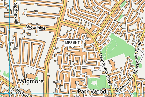 ME8 9NT map - OS VectorMap District (Ordnance Survey)