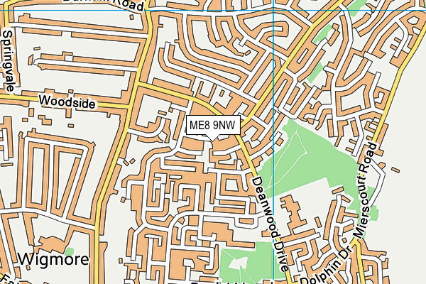 ME8 9NW map - OS VectorMap District (Ordnance Survey)