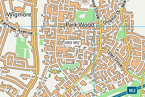 ME8 9RZ map - OS VectorMap District (Ordnance Survey)