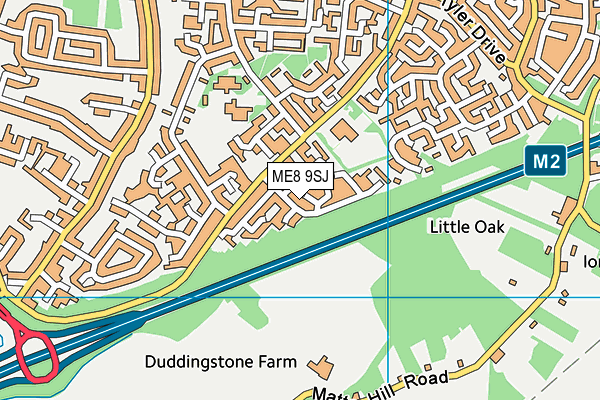 ME8 9SJ map - OS VectorMap District (Ordnance Survey)