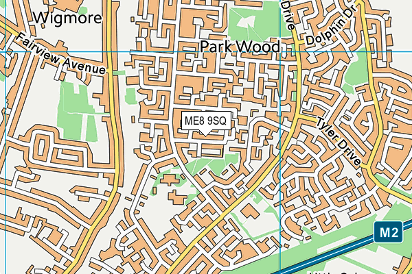 ME8 9SQ map - OS VectorMap District (Ordnance Survey)