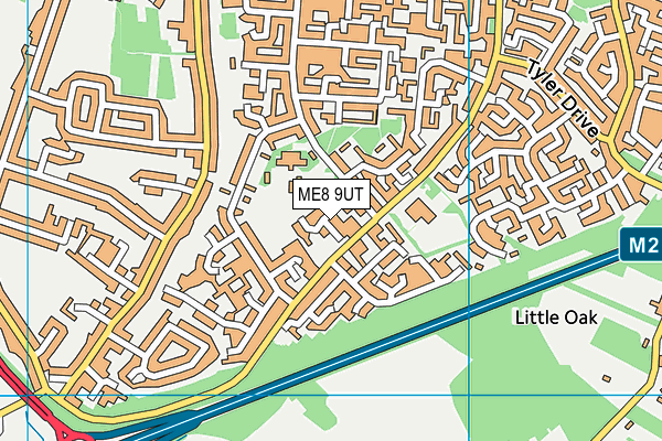 ME8 9UT map - OS VectorMap District (Ordnance Survey)