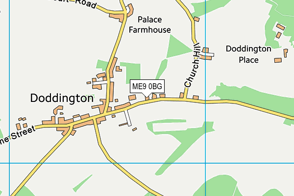 Doddington Primary School (Closed) map (ME9 0BG) - OS VectorMap District (Ordnance Survey)
