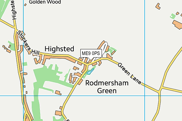 Rodmersham School map (ME9 0PS) - OS VectorMap District (Ordnance Survey)