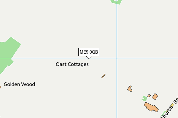 ME9 0QB map - OS VectorMap District (Ordnance Survey)