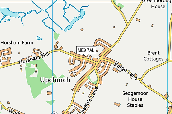 ME9 7AL map - OS VectorMap District (Ordnance Survey)