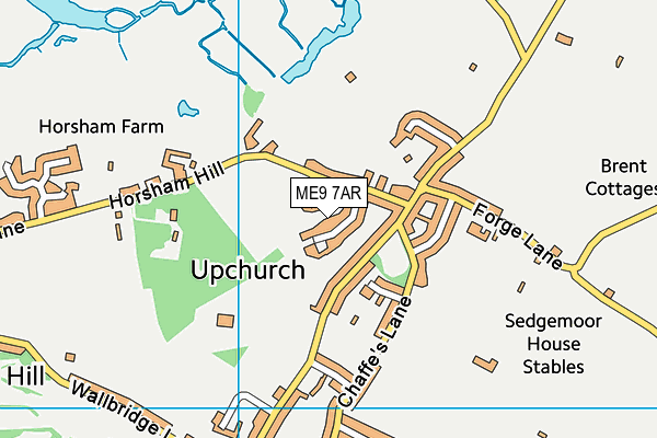 ME9 7AR map - OS VectorMap District (Ordnance Survey)