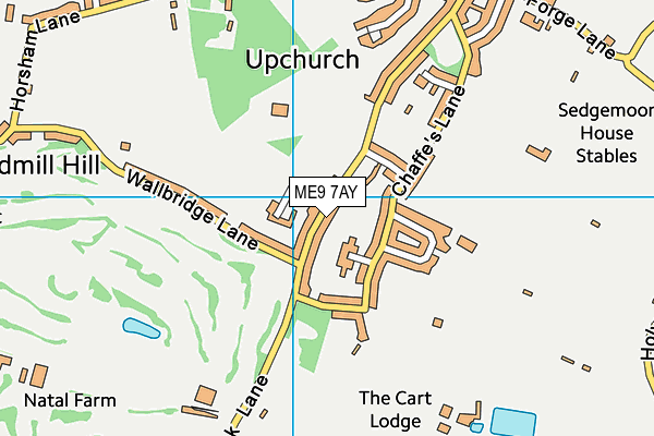 Upchurch River Valley Golf Club map (ME9 7AY) - OS VectorMap District (Ordnance Survey)