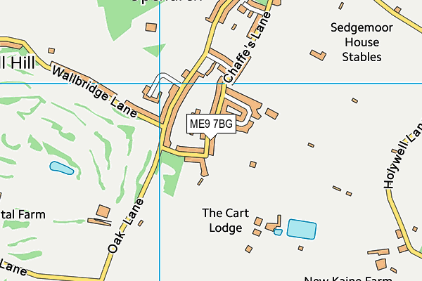 ME9 7BG map - OS VectorMap District (Ordnance Survey)