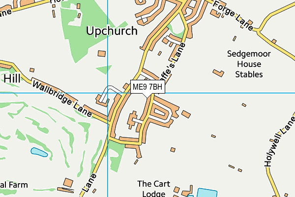 ME9 7BH map - OS VectorMap District (Ordnance Survey)