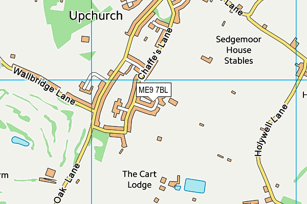 ME9 7BL map - OS VectorMap District (Ordnance Survey)